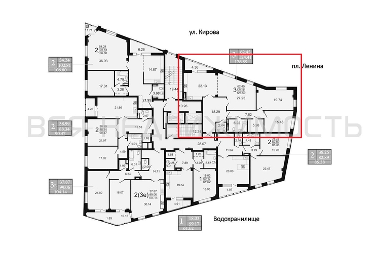 3-комнатная квартира, 126.13кв.м - изображение 1