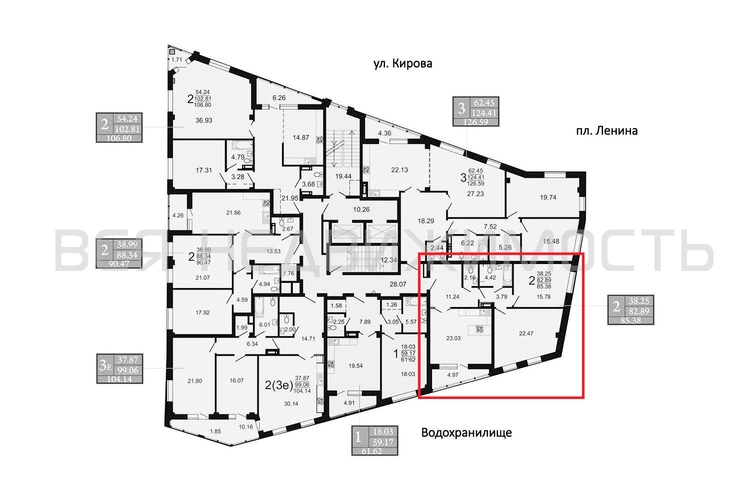 2-комнатная квартира, 84.92кв.м - изображение 1