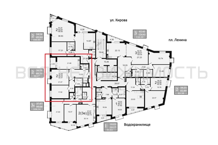 2-комнатная квартира, 90.16кв.м - изображение 1