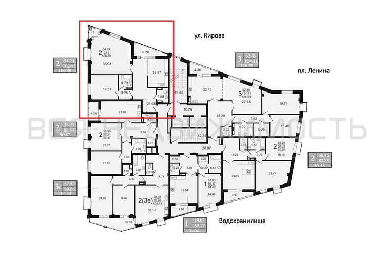 2-комнатная квартира, 106.43кв.м - изображение 1