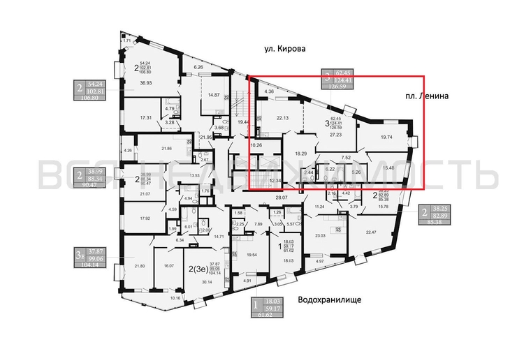 3-комнатная квартира, 126.6кв.м - изображение 1