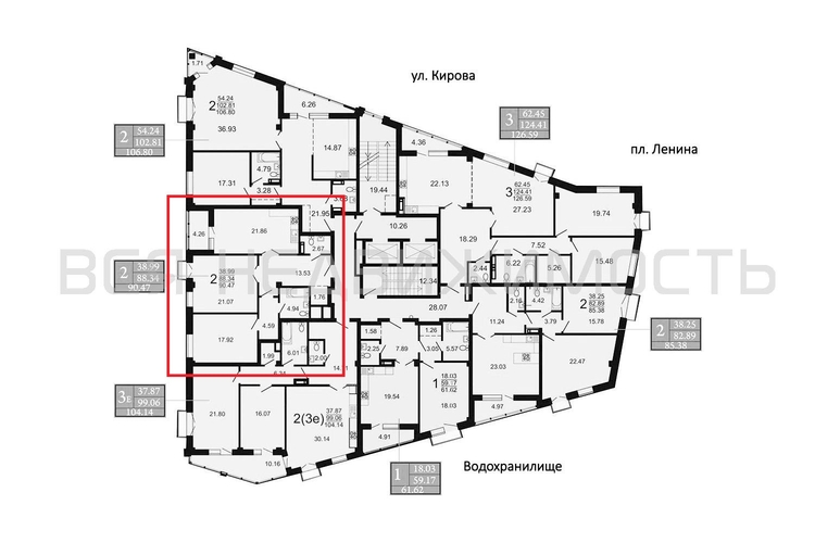 2-комнатная квартира, 90.16кв.м - изображение 1