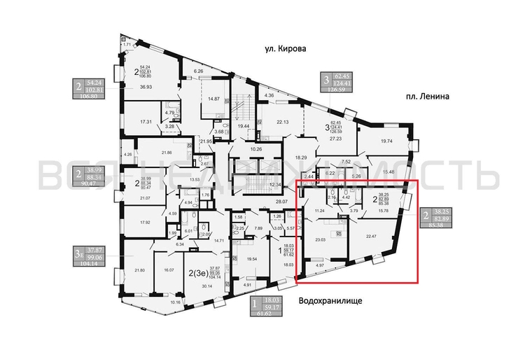 2-комнатная квартира, 85.48кв.м - изображение 1