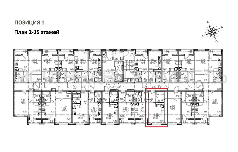квартира-студия, 22,33кв.м. - изображение 1