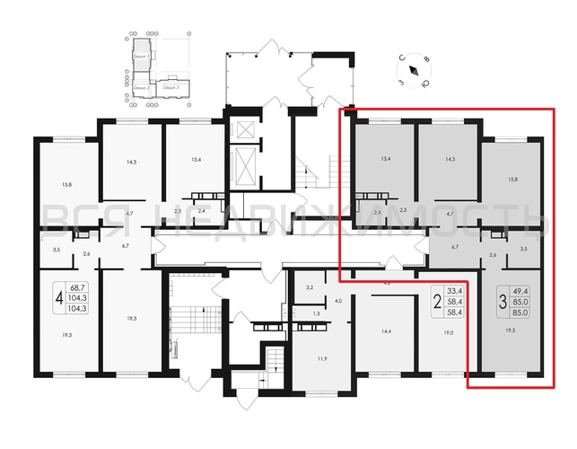 3-комнатная квартира, 85кв.м - изображение 1