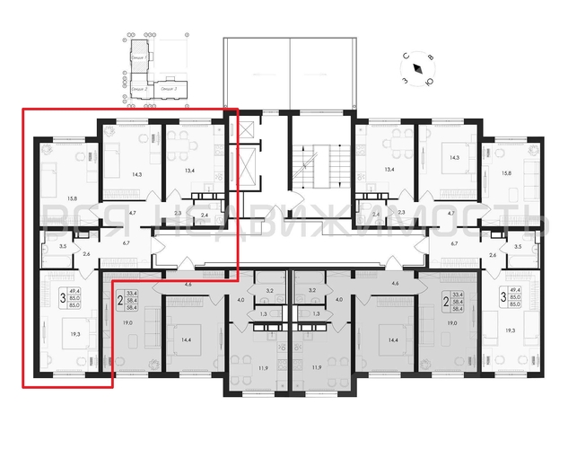 3-комнатная квартира, 85кв.м - изображение 1