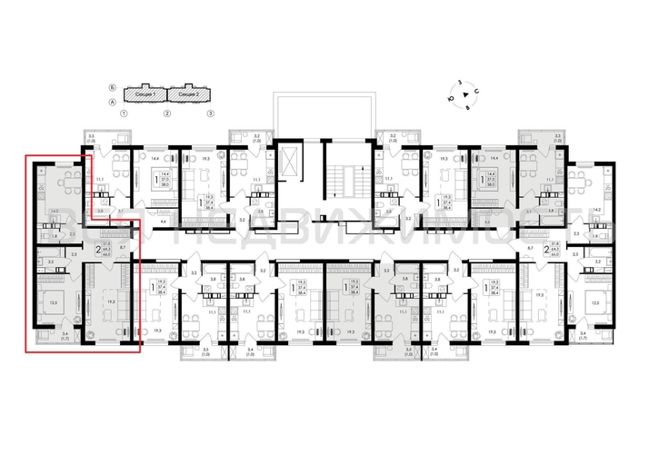 2-комнатная квартира, 66кв.м - изображение 1