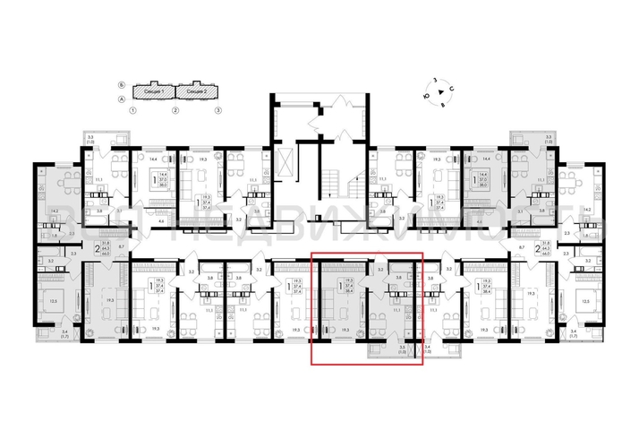 1-комнатная квартира, 38.4кв.м - изображение 1