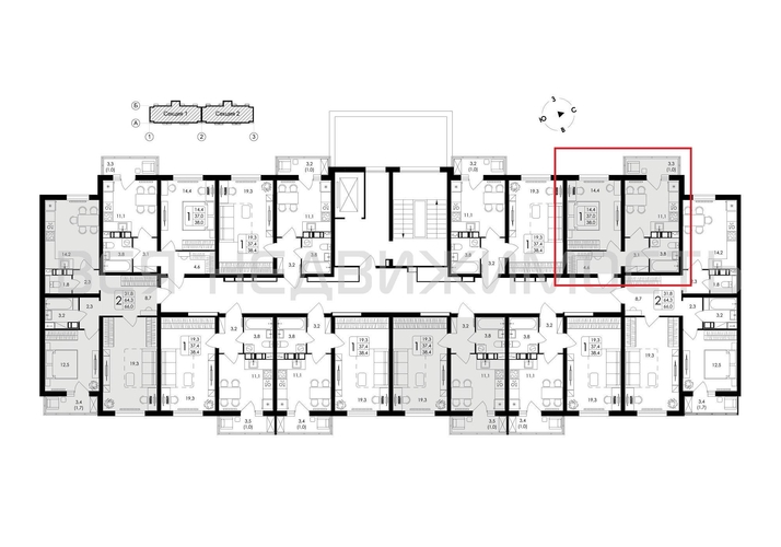 1-комнатная квартира, 38кв.м - изображение 1