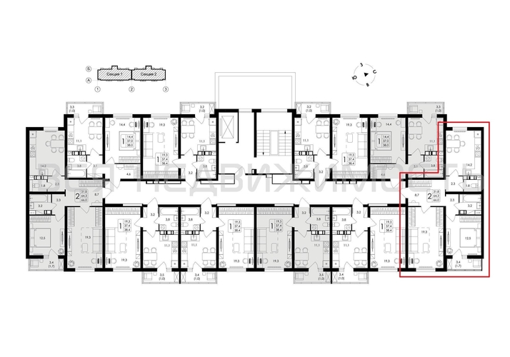 2-комнатная квартира, 66кв.м - изображение 1