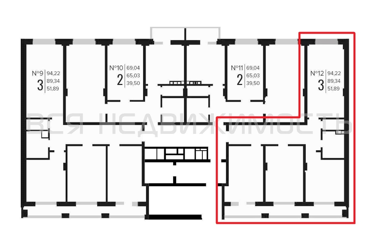 3-комнатная квартира, 93.7кв.м - изображение 1