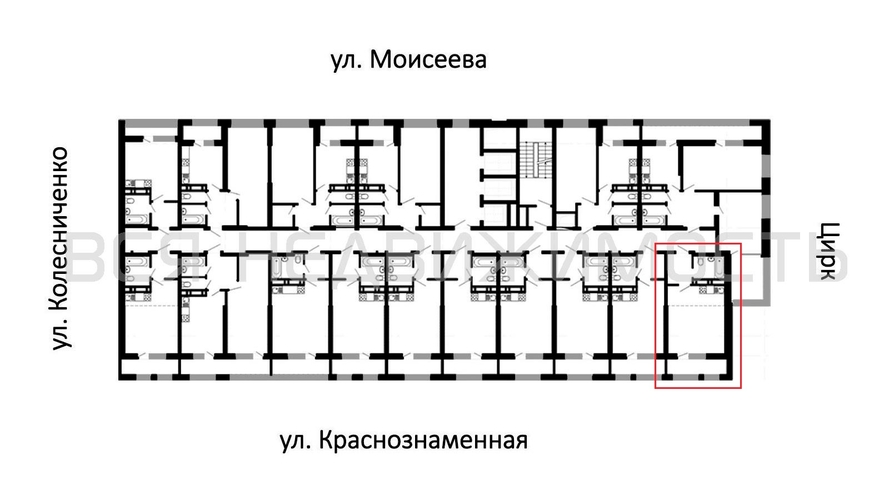 квартира-студия, 32,65кв.м. - изображение 1