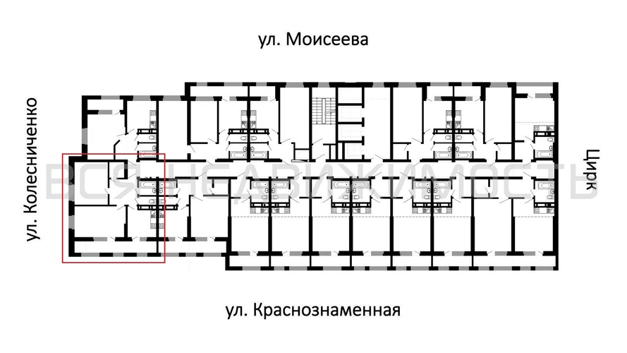 2-комнатная квартира, 61.1кв.м - изображение 1