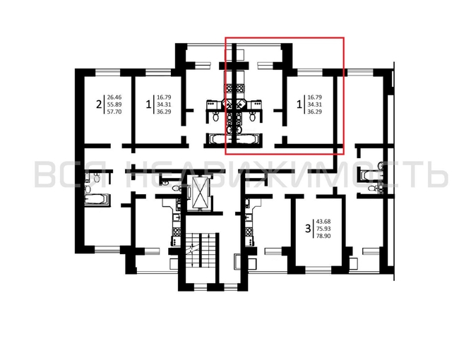 1-комнатная квартира, 36.7кв.м - изображение 1