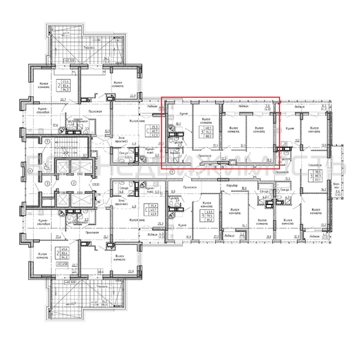 3-комнатная квартира, 80кв.м - изображение 1