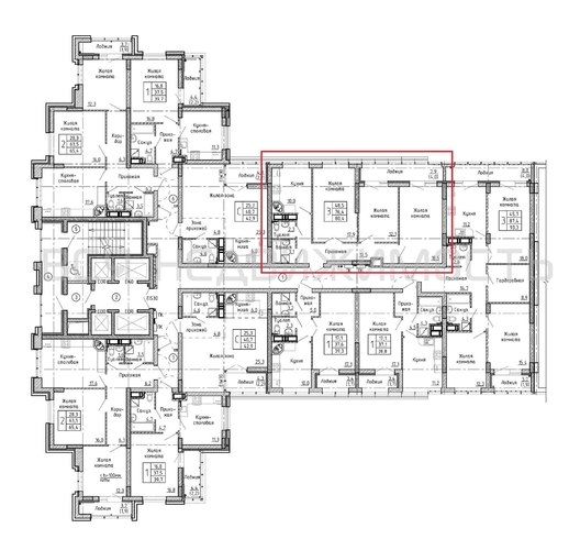3-комнатная квартира, 80.4кв.м - изображение 1