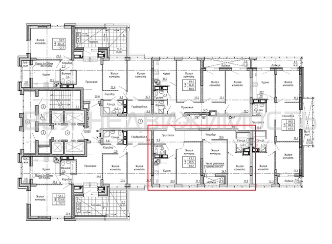 3-комнатная квартира, 81.2кв.м - изображение 1