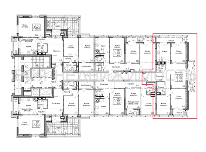 4-комнатная квартира, 97.1кв.м - изображение 1