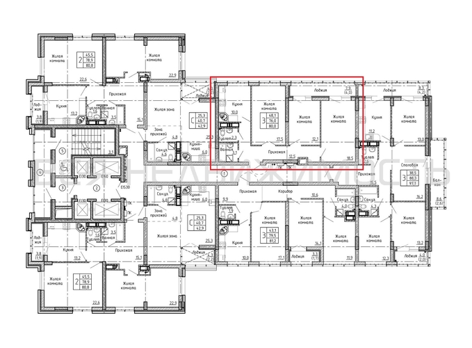 3-комнатная квартира, 80кв.м - изображение 1