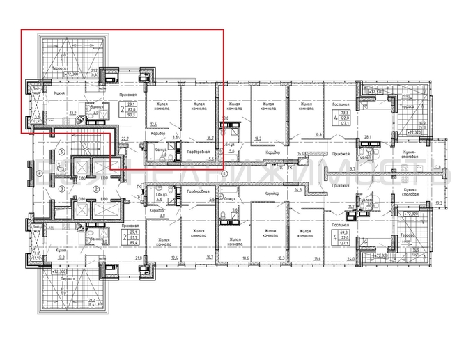 2-комнатная квартира, 90.3кв.м - изображение 1