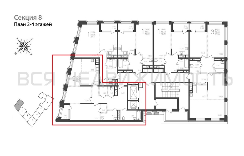 2-комнатная квартира, 89.9кв.м - изображение 1