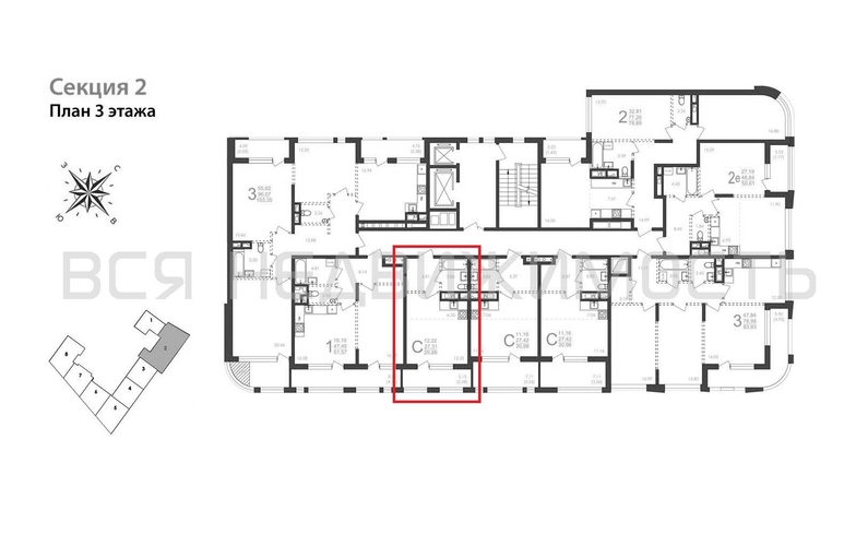 квартира-студия, 29,89кв.м. - изображение 1