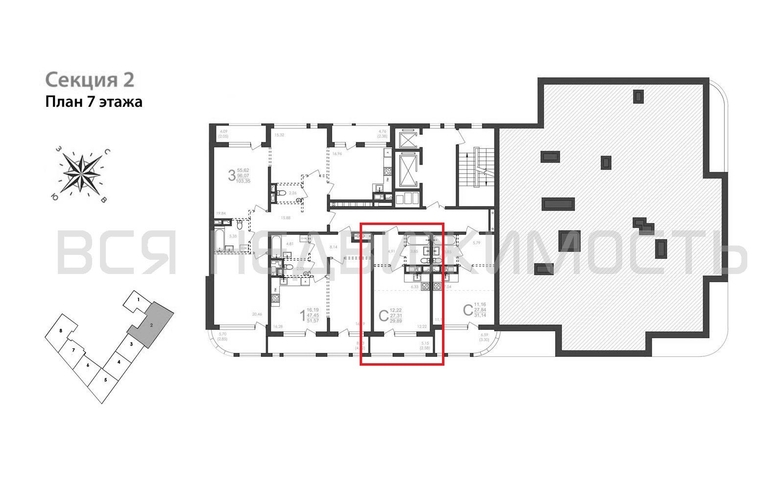 квартира-студия, 29,89кв.м. - изображение 1