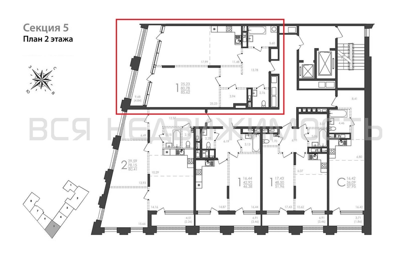1-комнатная квартира, 85.62кв.м - изображение 1