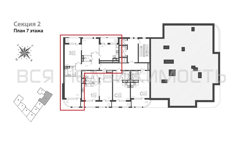 3-комнатная квартира, 103.35кв.м - изображение 1