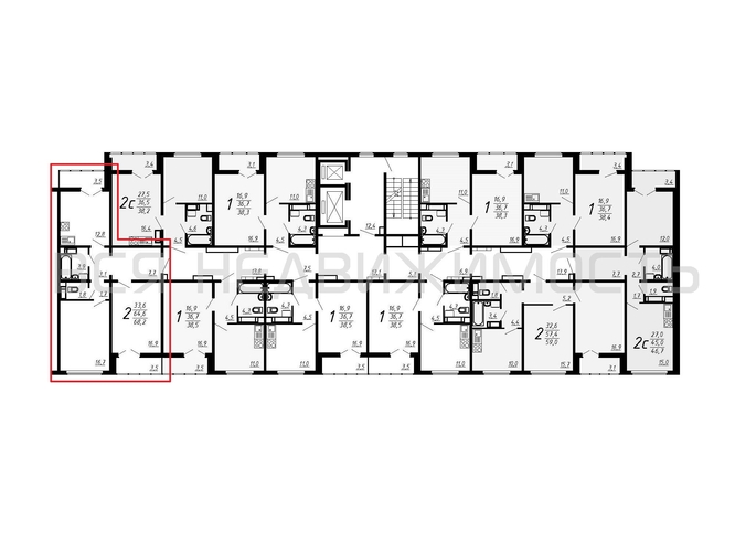 2-комнатная квартира, 68.2кв.м - изображение 1