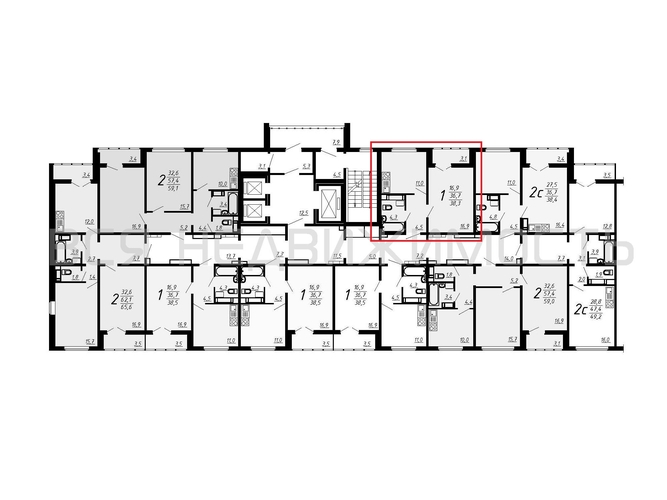 1-комнатная квартира, 38.3кв.м - изображение 1