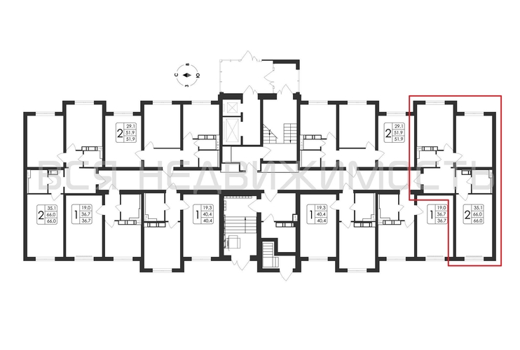 2-комнатная квартира, 66кв.м - изображение 1