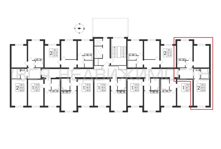 2-комнатная квартира, 66кв.м - изображение 1