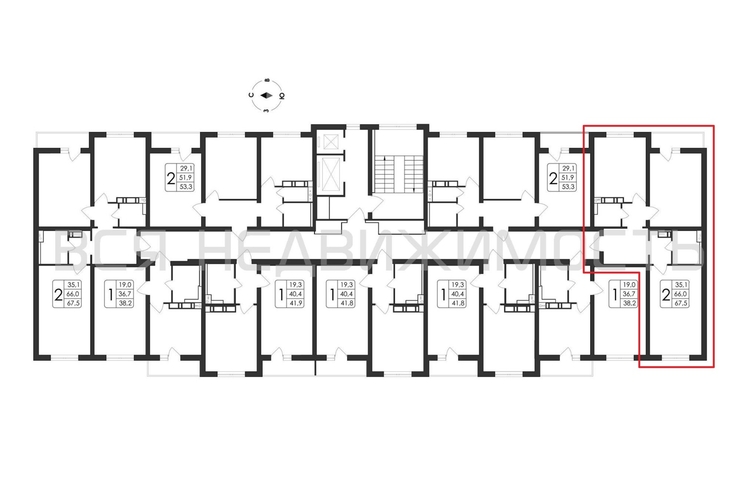 2-комнатная квартира, 67.5кв.м - изображение 1