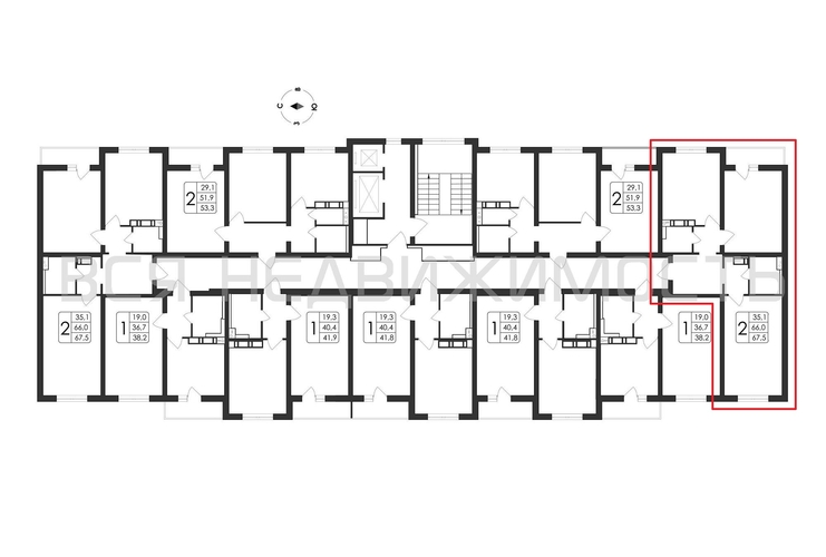 2-комнатная квартира, 67.5кв.м - изображение 1