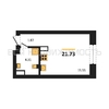 квартира-студия, 21,73кв.м. - изображение 1