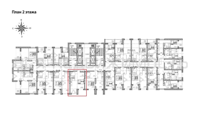 квартира-студия, 34,33кв.м. - изображение 1