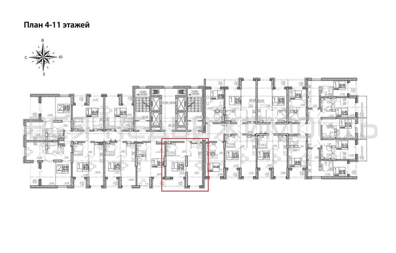 1-комнатная квартира, 46.96кв.м - изображение 1
