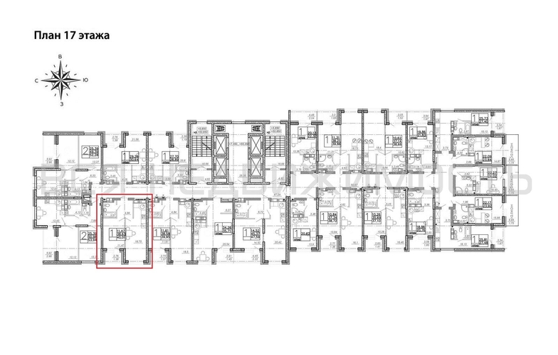 1-комнатная квартира, 40.01кв.м - изображение 1