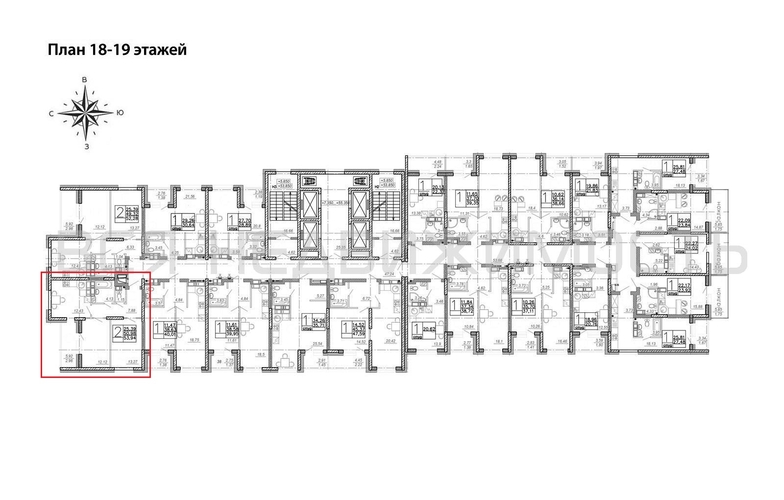 2-комнатная квартира, 53.94кв.м - изображение 1