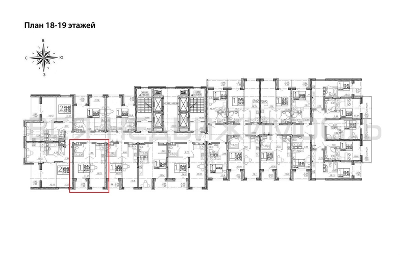 1-комнатная квартира, 40.01кв.м - изображение 1
