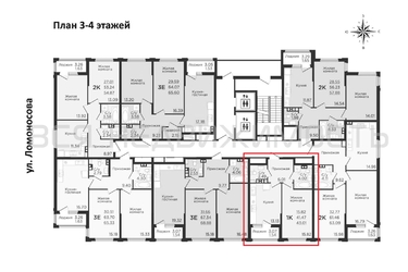 1-комнатная квартира, 45.8кв.м - изображение 1
