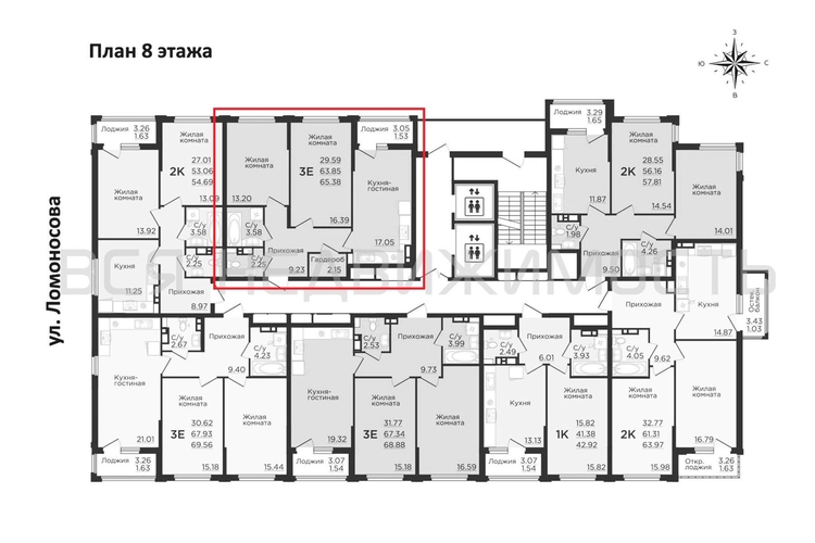 2-комнатная квартира, 66.6кв.м - изображение 1