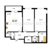 2-комнатная квартира, 82.97кв.м - изображение 1