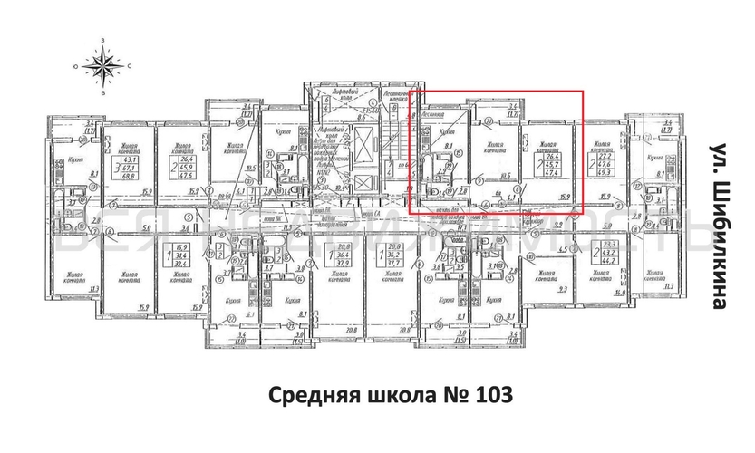 2-комнатная квартира, 47.4кв.м - изображение 1