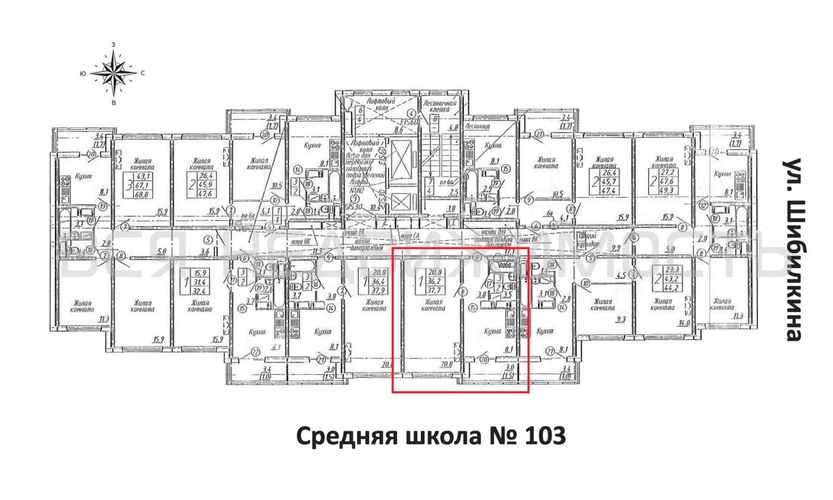 1-комнатная квартира, 37.7кв.м - изображение 1