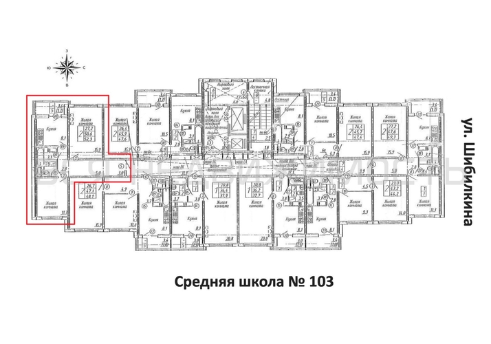 2-комнатная квартира, 52.3кв.м - изображение 1