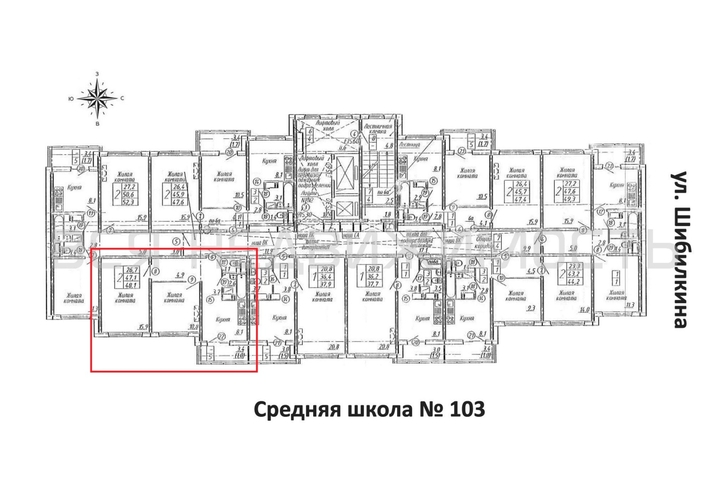 2-комнатная квартира, 48.1кв.м - изображение 1