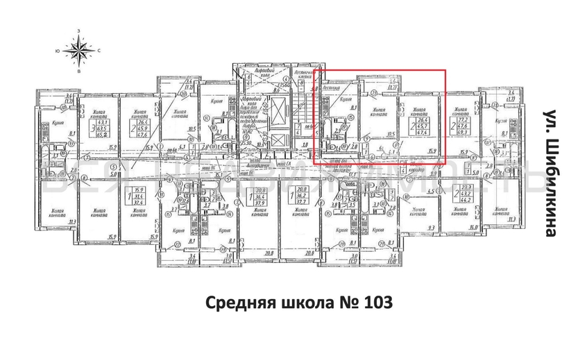 2-комнатная квартира, 47.4кв.м - изображение 1
