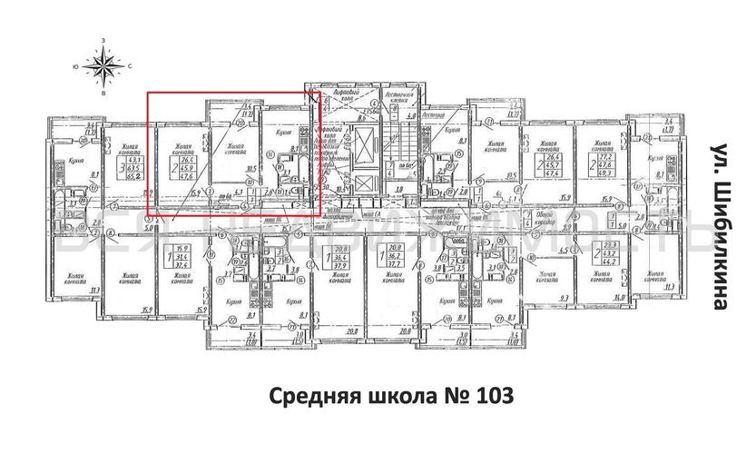 2-комнатная квартира, 47.6кв.м - изображение 1